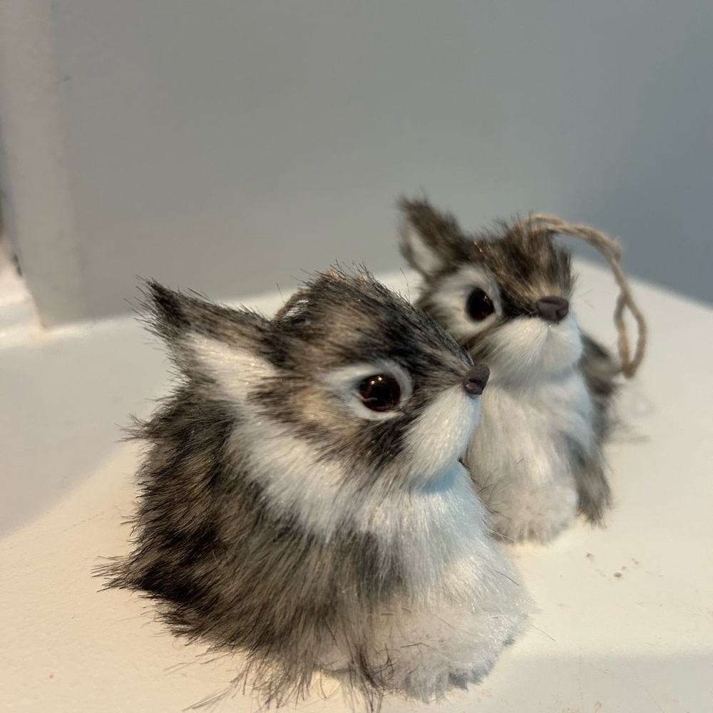 Bunny ornament set of 2